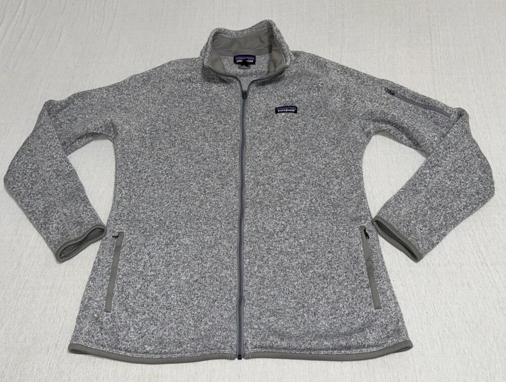 Patagonia Women's Better Sweater Jacket Full Zip Heather Gray Size XL Cozy Chore